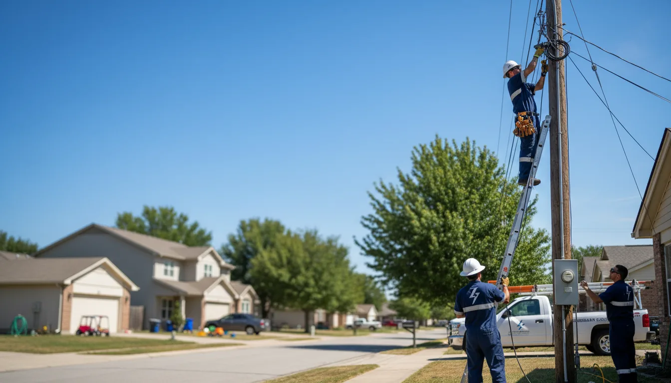 Residential electrician providing installation services in Canova, SD